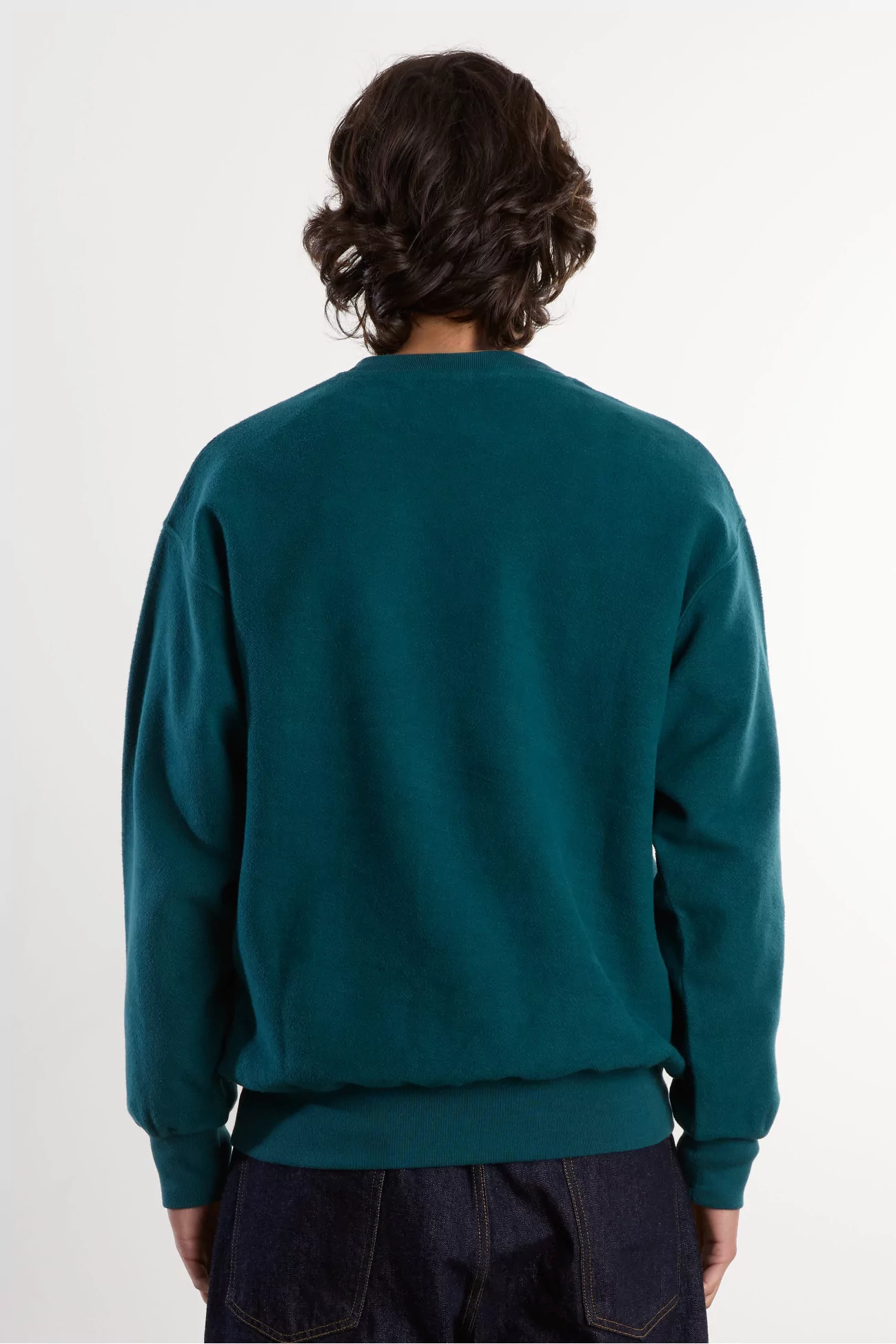 Sweatshirt Unisexe Coton Reverse Fleece – Teal | Centre Commercial