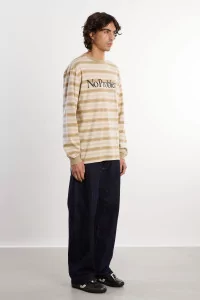 T-shirt Manches Longues Rayé No Problemo – Sand | Centre Commercial