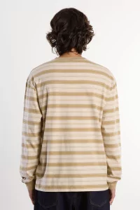 No Problemo Striped Long Sleeve Tee – Sand | Centre Commercial