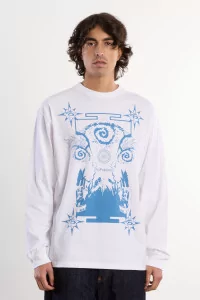 No Problemo Holy Mountain Long Sleeve Tee – White | Centre Commercial