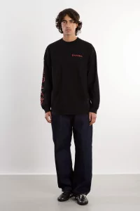 Ancient Findings Cotton Long Sleeve T-Shirt – Black | Centre Commercial