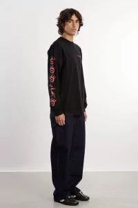 Ancient Findings Cotton Long Sleeve T-Shirt – Black | Centre Commercial