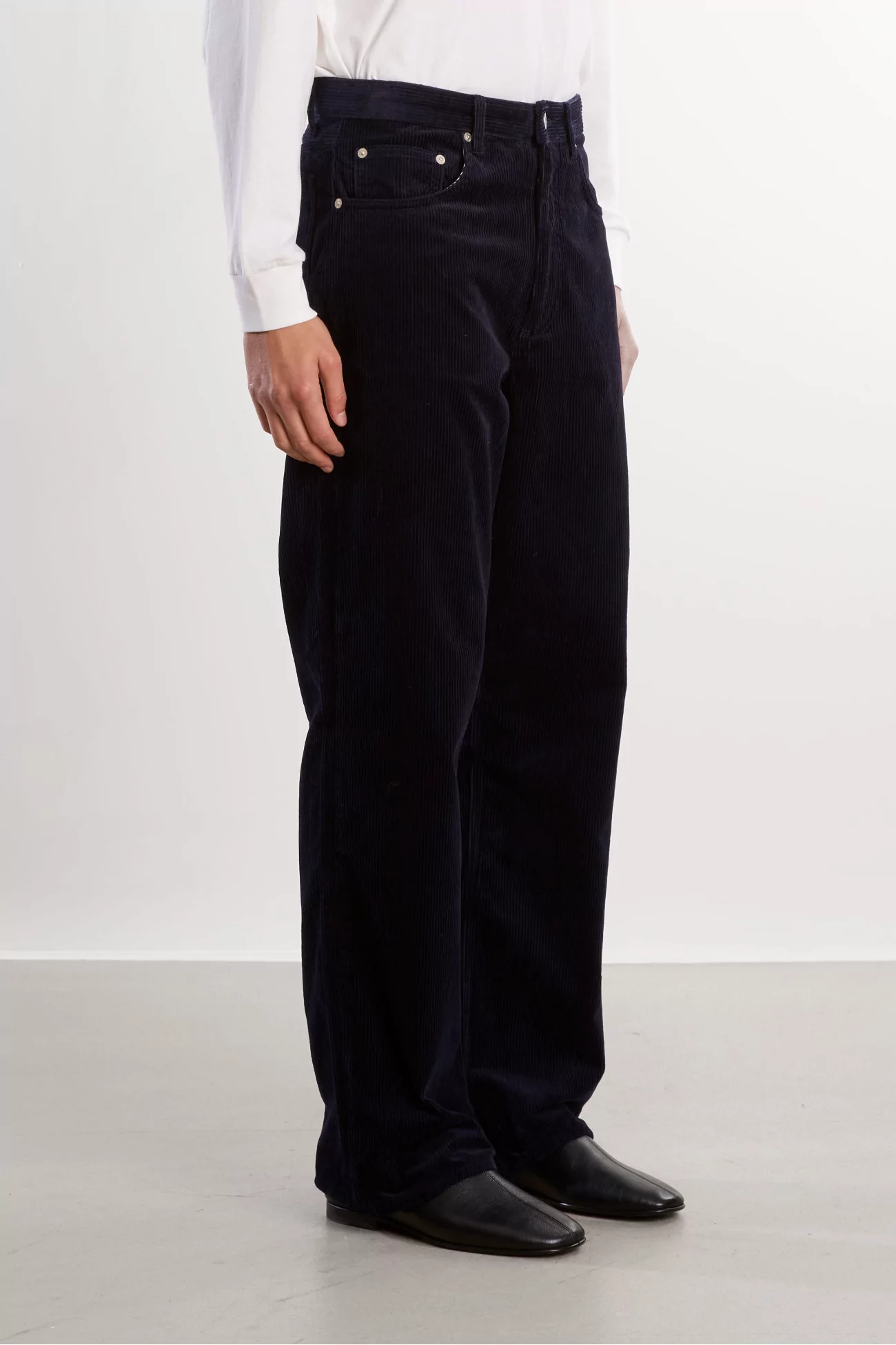 Korshavn Men's Wide Wale Corduroy Trousers – Dark Navy | Centre Commercial