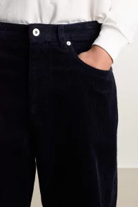 Pantalon Velours Côtelé Homme Korshavn – Dark Navy | Centre Commercial
