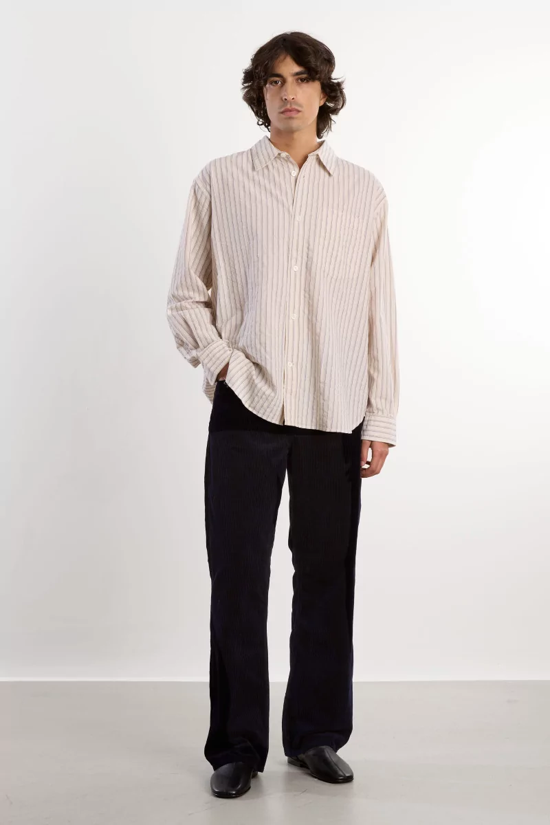 Korshavn Men's Wide Wale Corduroy Trousers – Dark Navy | Centre Commercial