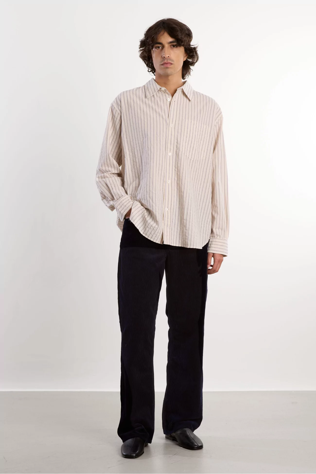 Pantalon Velours Côtelé Homme Korshavn – Dark Navy | Centre Commercial