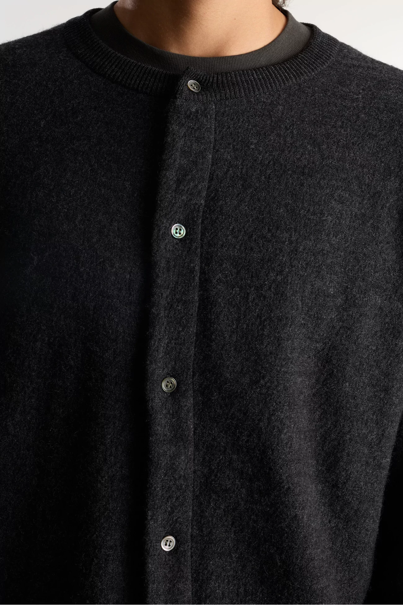 Cardigan Laine Foulée C/N Ordinary Fits – Black | Centre Commercial