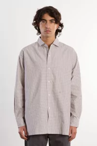 Chemise à Carreaux Micro Plaid Wind Nanamica – Gray | Centre Commercial