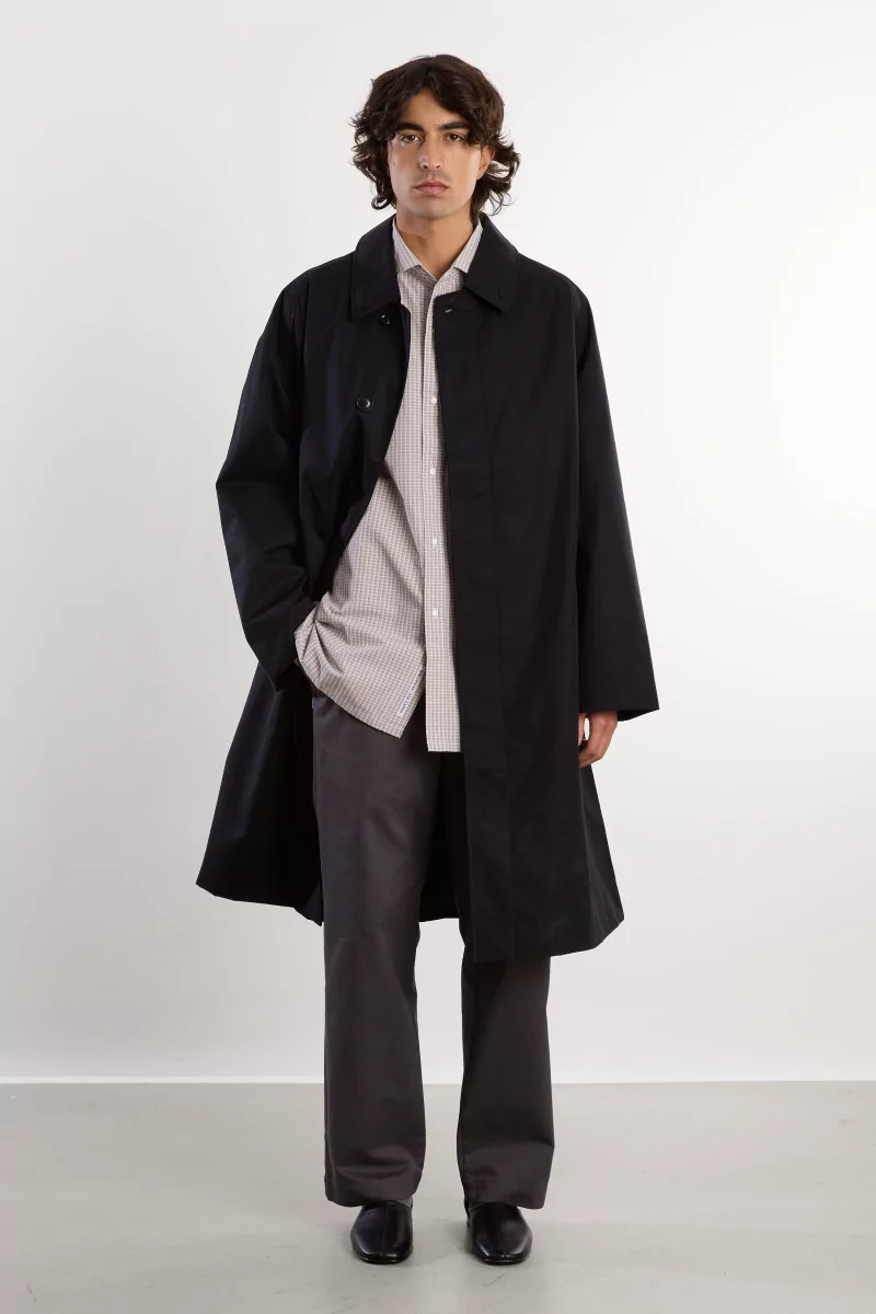 Manteau Gore-Tex Balmacaan Homme Nanamica – Black | Centre Commercial