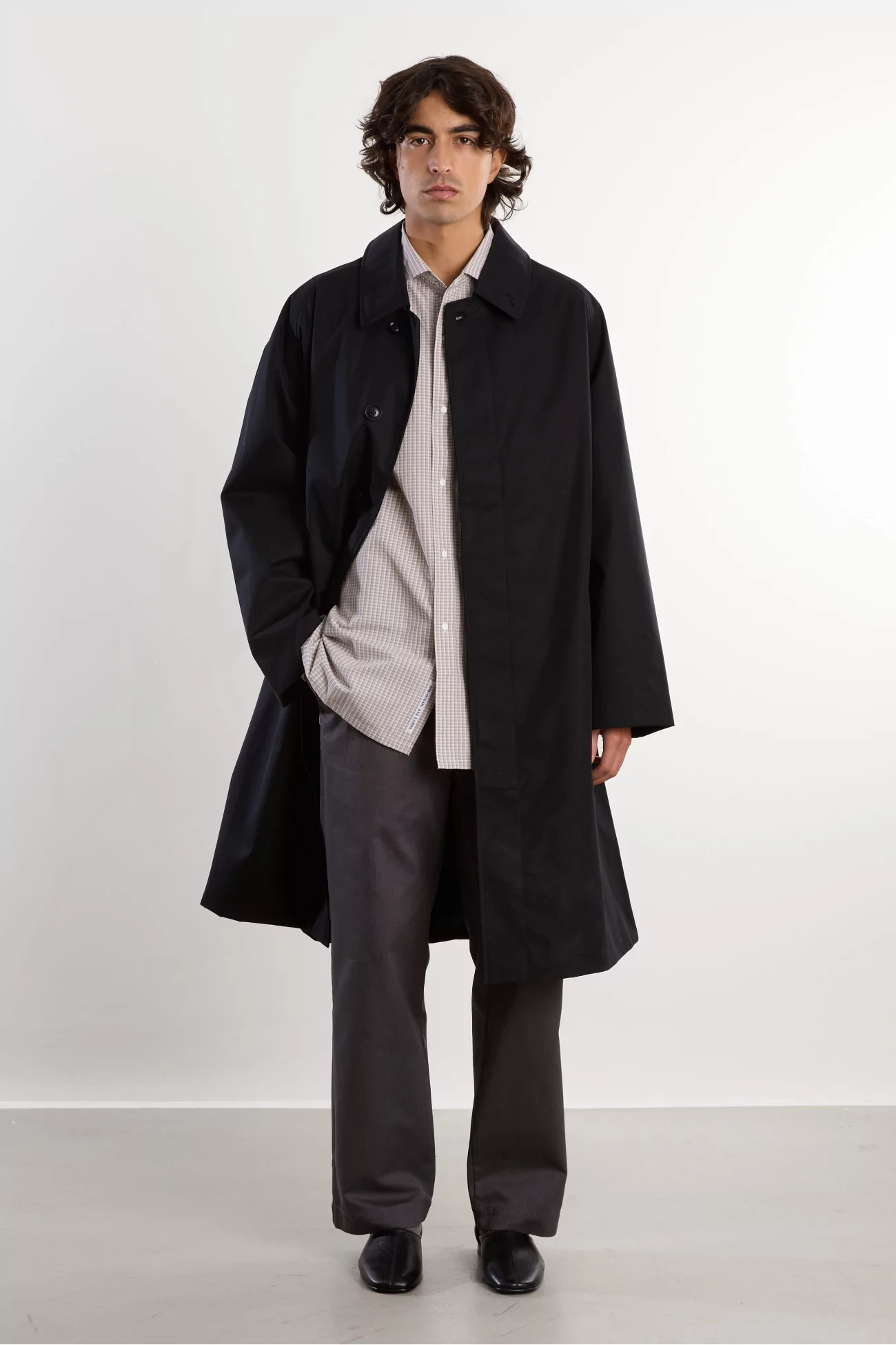 Manteau Gore-Tex Balmacaan Homme Nanamica – Black | Centre Commercial