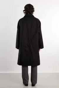 Nanamica 2L Gore-Tex Balmacaan Coat – Black | Centre Commercial