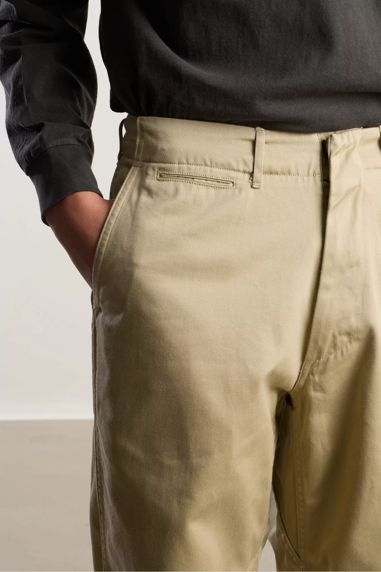 Pantalon Chino Homme Coton Nanamica – Khaki | Centre Commercial