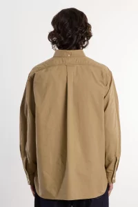 Chemise Oxford Button Down Wind Nanamica – Beige | Centre Commercial