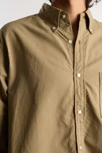 Nanamica Button Down Wind Oxford Shirt – Beige | Centre Commercial