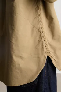 Chemise Oxford Button Down Wind Nanamica – Beige | Centre Commercial