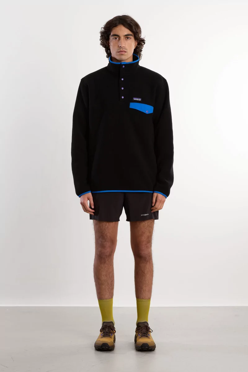 Patagonia LW Synch Snap-T Fleece – Black P6 Blue | Centre Commercial