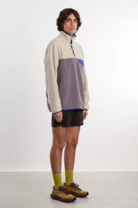 Polaire Homme Synch Snap-T Patagonia – May Grey | Centre Commercial