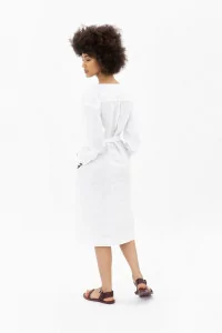 Centre Commercial | FEMME MOE LINEN DRESS WHITE MASKA